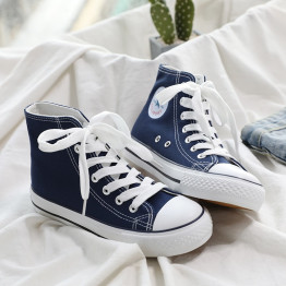2018 New Arrival  Canvas Women Shoes High-top Comfortable fashion Outdoor Students  High Quality Sneakers