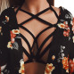 2019 Goth Lingerie Sexy Lace Up Bra Elastic Body Belt Bra Straps Cupless Women Female Crop Tops Chest Bandage Lingerie Underwear