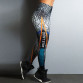 2019 New Sports Printing Style Leggings Put Hip Fold Elastic High Waist Legging Breathable Slim Pants