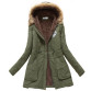 2019 women winter thicken warm coat female autumn hooded cotton fur plus size basic jacket outerwear slim long ladies chaqueta