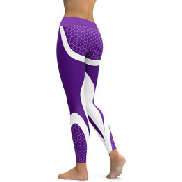 New Sports Printing Style Leggings Put Hip Fold Elastic High Waist Legging Breathable Slim Pants 2019