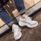 Size35-43 2019 New Fashion Autumn Women Shoes Ladies Casual Shoes High Platform Female Sport Black & White Bling Totem Sneakers