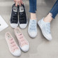 Sneakers Canvas shoes for Women fashion 2019 Solid Superstar Hook Loop Vulcanize shoes Girls Zapatillas mujer 