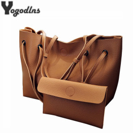 Soft Leather Women Bag Set Luxury Brand 2019 Fashion Designer Female Shoulder Bags Big Casual Bags Set Handbag High Quality