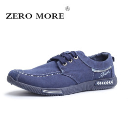 ZERO MORE Canvas Men Shoes Denim Lace Up Fashion Men Casual Shoes New 2019 Plimsolls Breathable Male Footwear Spring Sneakers   